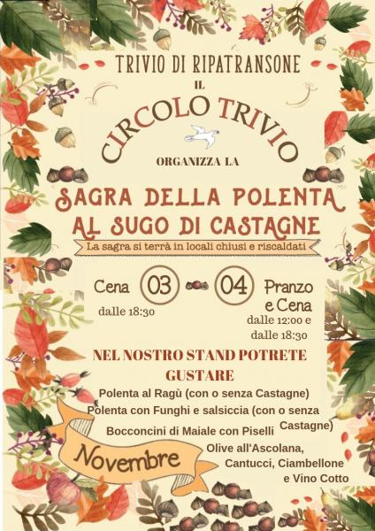 SAGRA DELLA POLENTA AL SUGO DI CASTAGNE