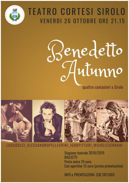 BENEDETTO AUTUNNO 4 Cantautori a Sirolo