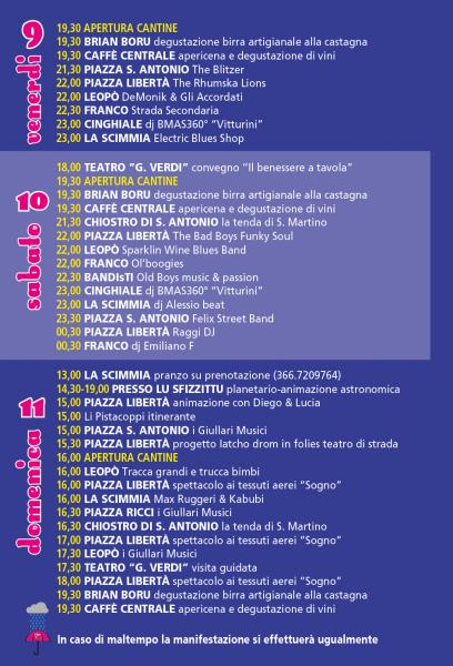 Cantine e castagnata a Pollenza