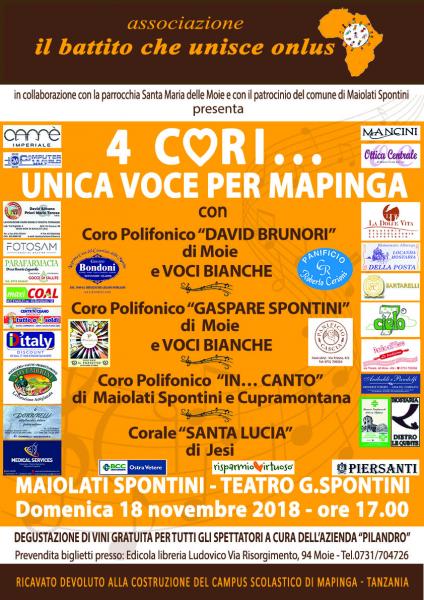 4 CORI ..unica voce per Mapinga