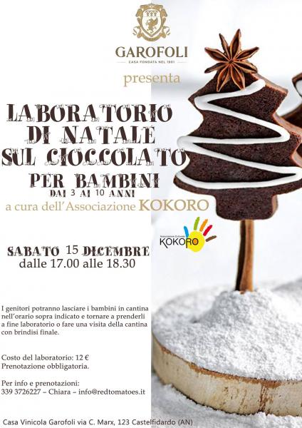 Laboratorio di Natale sul cioccolato