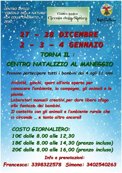 Centro Natalizio al maneggio