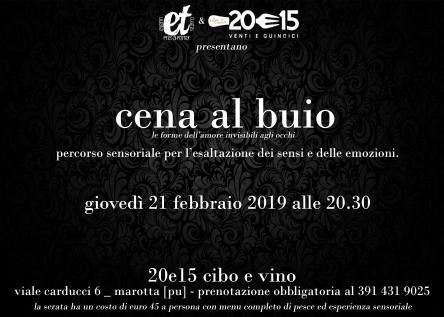 Cena al buio: le forme dell'amore
