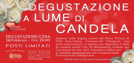 Degustazione a Lume di Candela - San Valentino 2019 - 8 EDIZIONE
