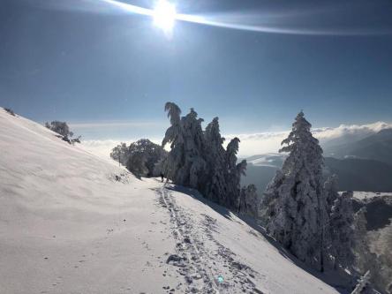 Ciaspolata al tramonto sul Monte Strega