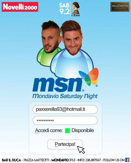 09/02- MSN Mondavio Saturday Night - Novelli 2000 - Bar Il Duca