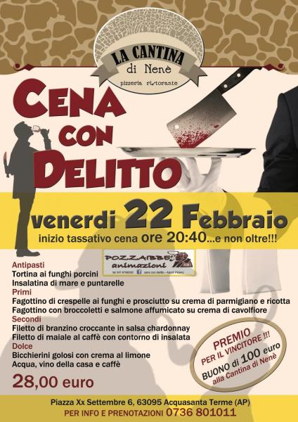 CENA CON DELITTO !!