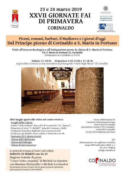 XXVII Giornate FAI di primavera a Corinaldo