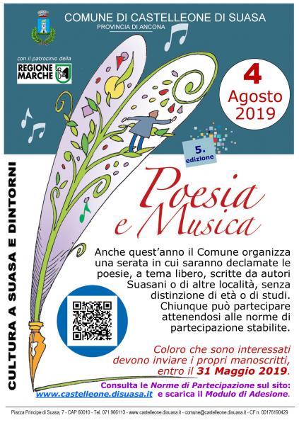 Iscrizioni alla Serata di Poesia e Musica 2019