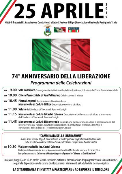 74° ANNIVERSARIO DELLA LIBERAZIONE