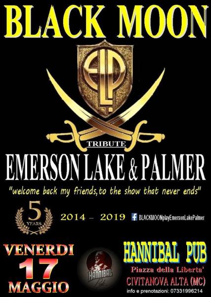 Black Moon play Emerson Lake& Palmer @Hannibal Pub