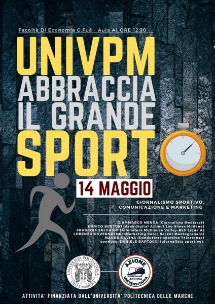 ALL'UNIVPM CONVEGNO SU MARKETING E COMUNICAZIONE SPORTIVA