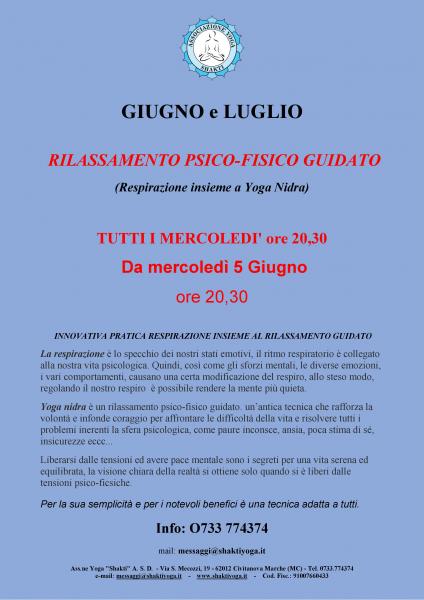 CORSO RILASSAMENTO ANTISTRESS