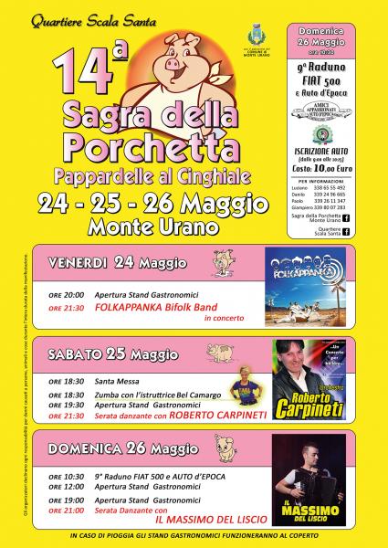 14° Sagra della Porchetta e delle Pappardelle al Cinghiale