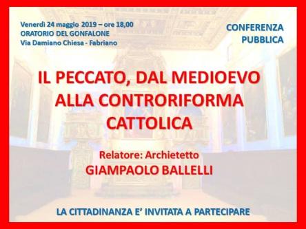 IL PECCATO DAL MEDIOEVO ALLA CONTRORIFORMA CATTOLICA