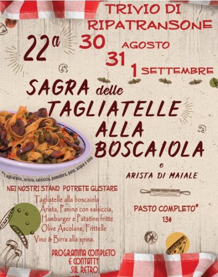 SAGRA DELLE TAGLIATELLE ALLA BOSCAIOLA