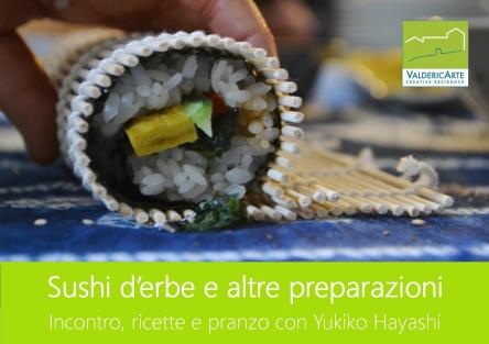 Sushi d'erbe e altre preparazioni