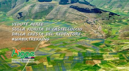 Cresta del Redentore: “in volo” sulla fiorita di Castelluccio.