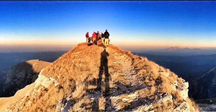 Tramonto dalla vetta del monte Sibilla