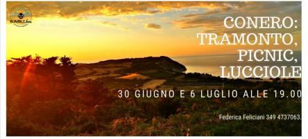 Conero: tramonto, picnic, lucciole