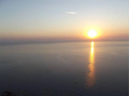 L'alba dal Passo del Lupo