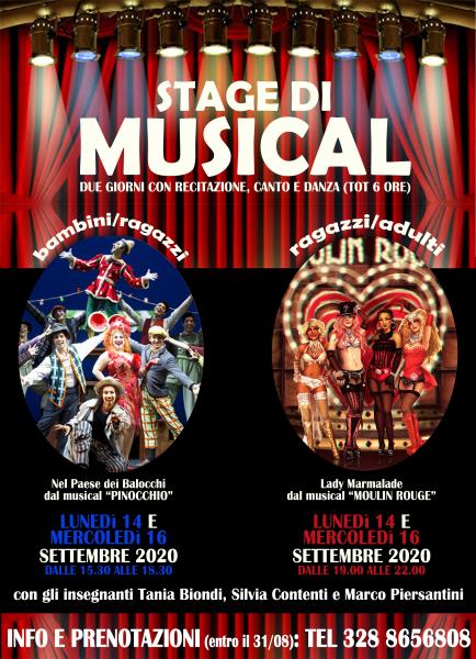 Stage di Musical: due giorni di recitazione, danza e canto