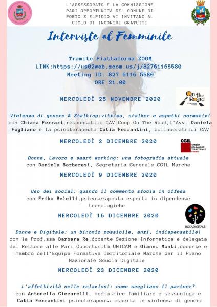 INTERVISTE AL FEMMINILE