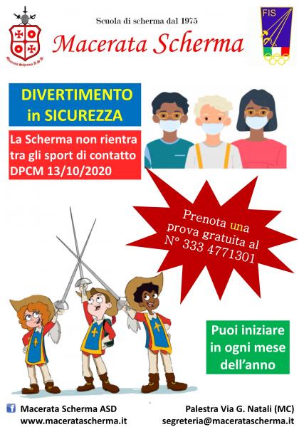 PROVA DI SCHERMA GRATIS A MACERATA