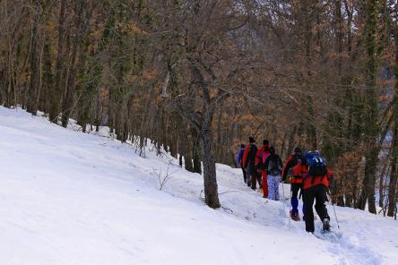 Sibillini: con le ciaspole al tramonto