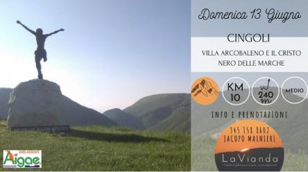 Cingoli: Il Cristo delle Marche e Villa Arcobaleno