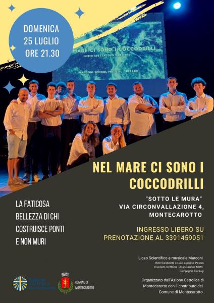 Nel mare ci sono i Coccodrilli: spettacolo musicale
