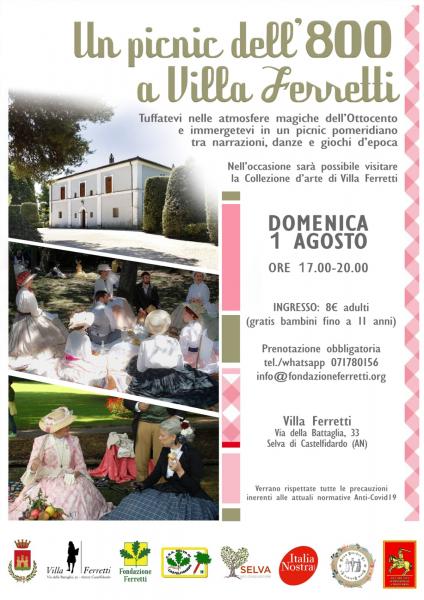 Picnic dell'800 a Villa Ferretti