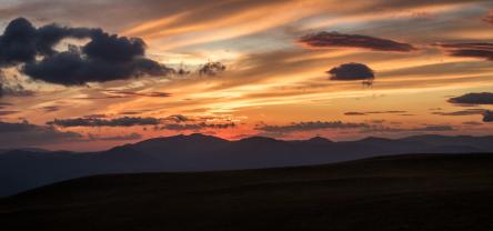 Tramonto e stelle ai Piani di Ragnolo