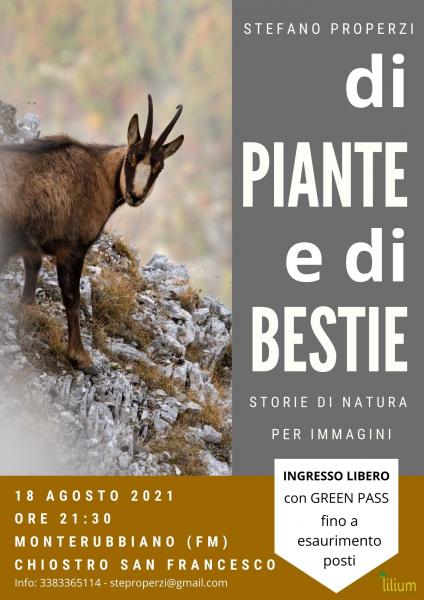 Di piante e di bestie, storie di natura per immagini