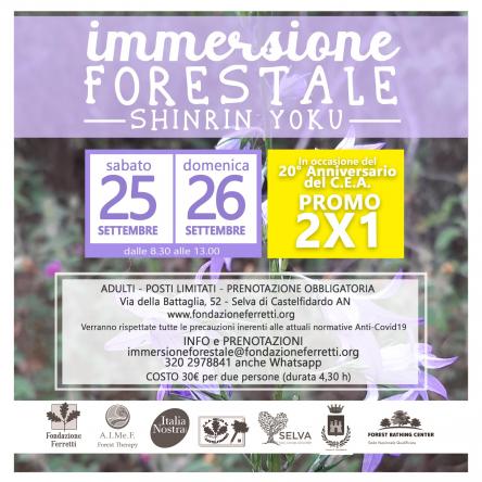 Immersione forestale - Speciale 20° anniversario del CEA
