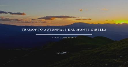Tramonto autunnale dal Monte Girella