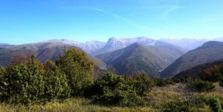 Il Monte Fema da Visso, lungo il Sentiero Italia