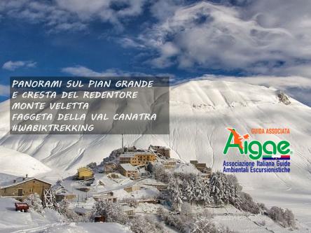 Ciaspolata di Castelluccio di Norcia.