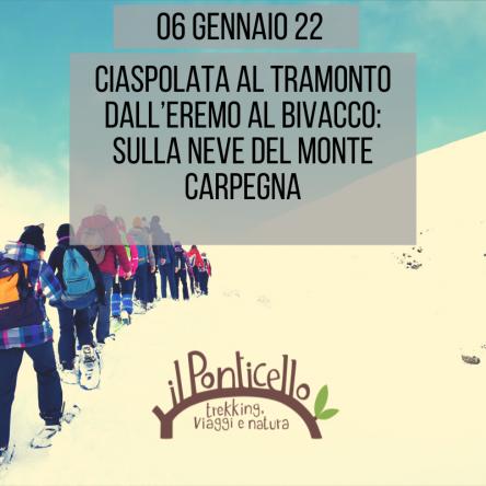 CIASPOLATA AL TRAMONTO DALL’EREMO AL BIVACCO