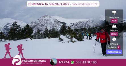 Ciaspolata nei boschi di Frontignano di Ussita