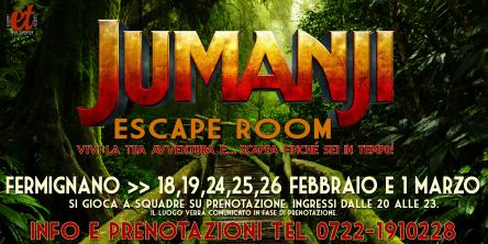 JUMANJI. Escape Room temporanea con attori all'interno!