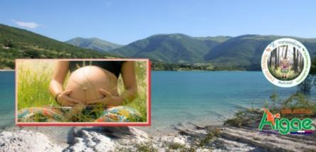 Bimbi in pancia al Lago di Fiastra