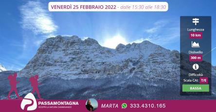 Passeggiata invernale e apericena in Rifugio