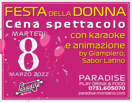 Cena Spettacolo Festa della Donna