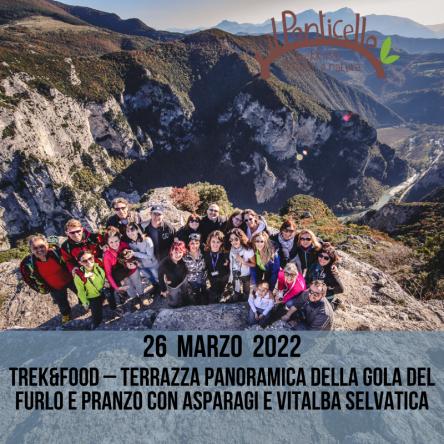 TREK&FOOD – Terrazza panoramica della Gola del Furlo e pranzo con asparagi e vitalba selvatica