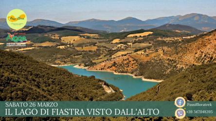Il lago di Fiastra visto dall'alto