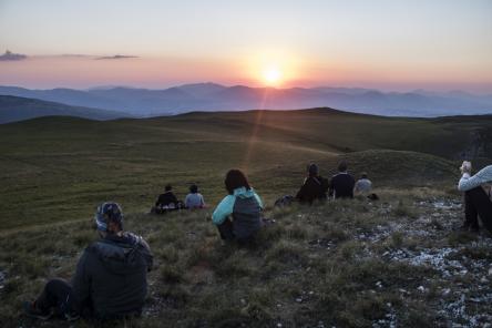 Piani di Ragnolo fino al tramonto