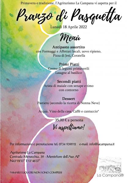 Pasquetta all'Agriturismo La Campana