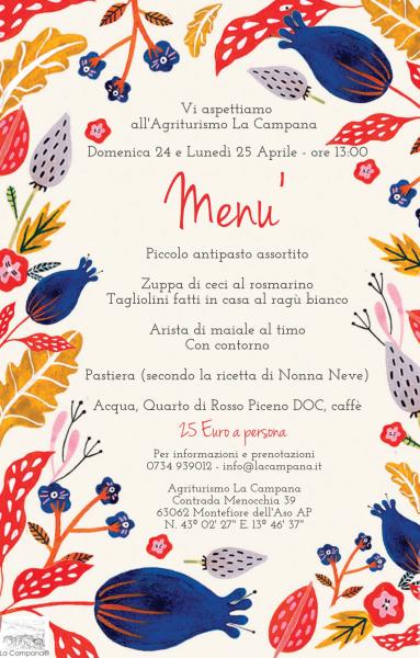 Domenica e 25 Aprile in Agriturismo!