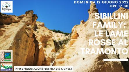Sibillini Family: tramonto alle Lame Rosse